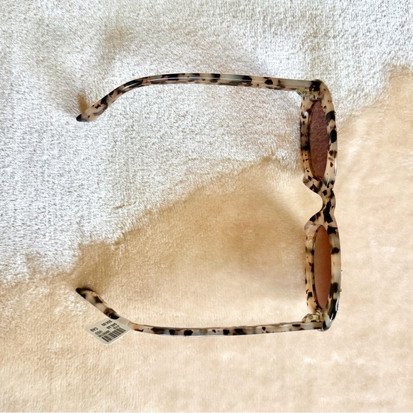 *NEW* Gray/Brown Anthropologie Leopard Print Sunglasses - Picture 2 of 4